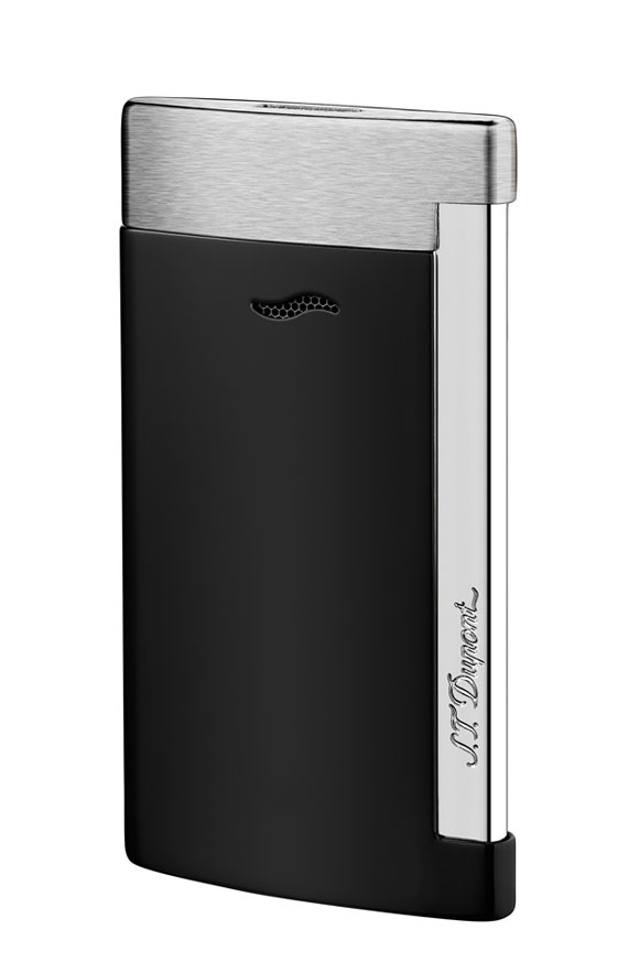 S.T. Dupont Slim 7 Brushed Chrome Matt Black 027710 - Lighter