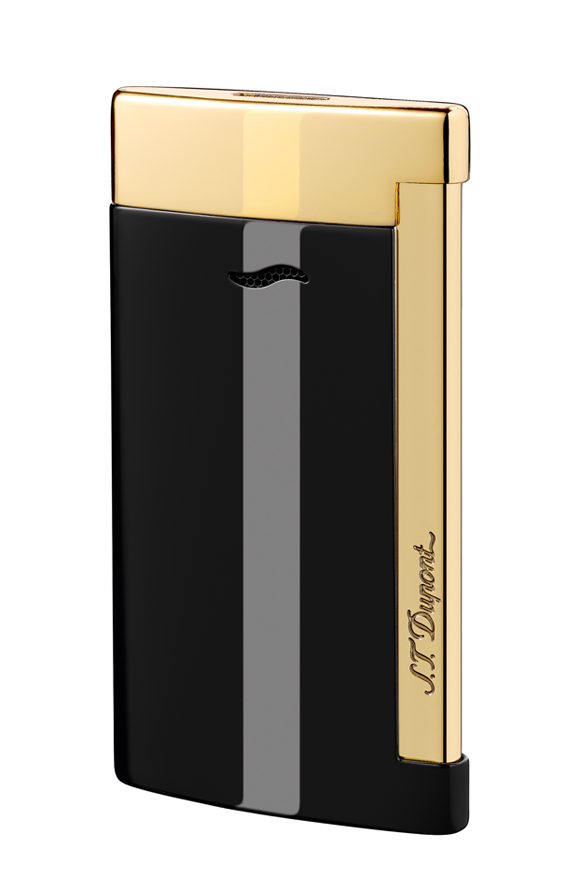 S.T. Dupont Slim 7 Golden Finish Black 027708 - Lighter