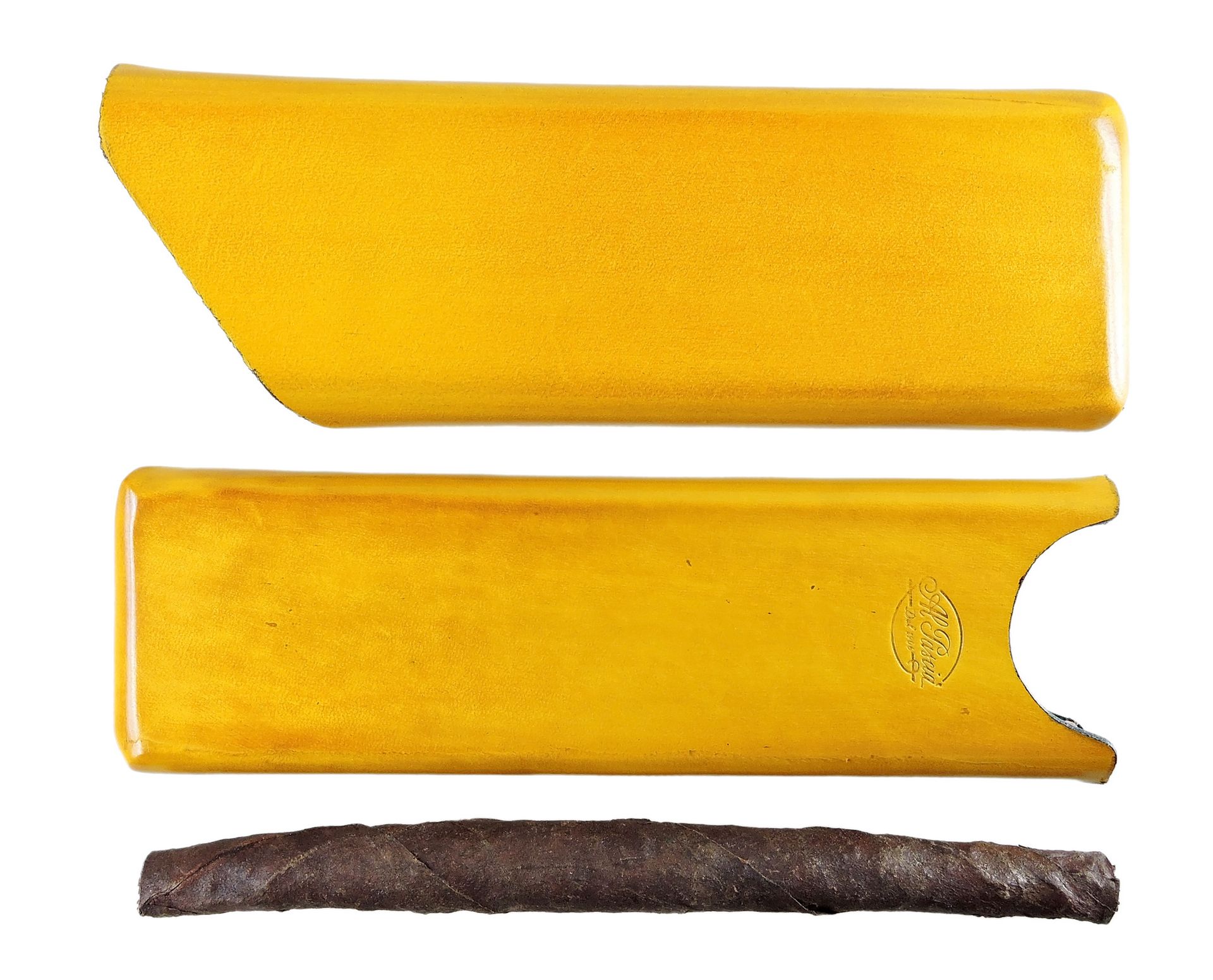 Al Pascià - Toscano cigar case (2 cigars) - 119 - Cigar accessor