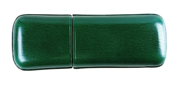 Robusto cigar case (2 cigars) - Green - 136 a