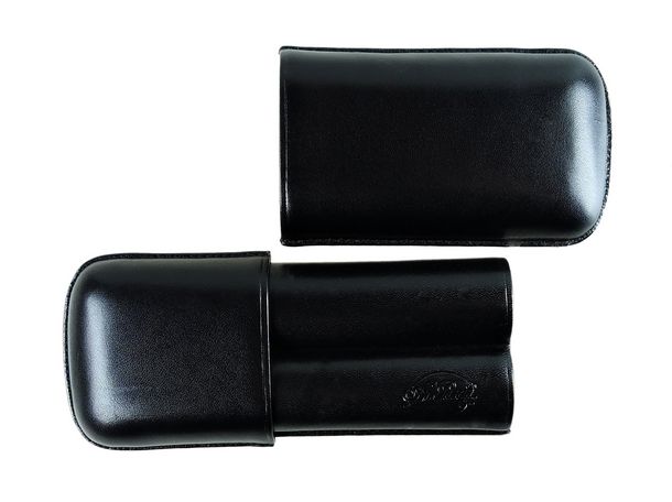 Robusto cigar case (2 cigars) - Black - 137 b