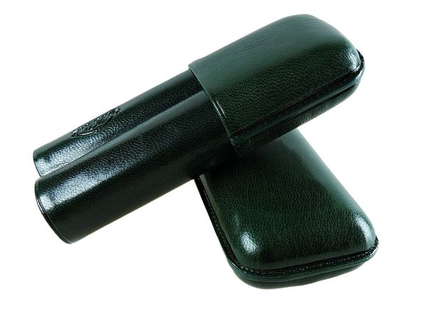 Robusto cigar case (2 cigars) - Dark Green - 140 c