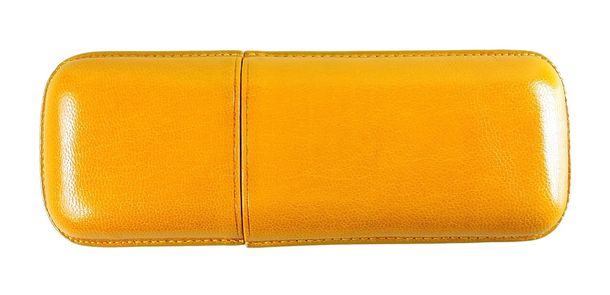 Robusto cigar case (2 cigars) - Yellow - 141