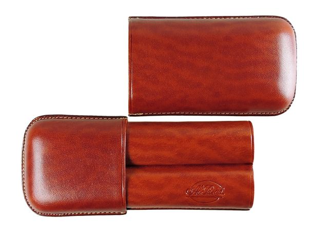 Robusto cigar case (2 cigars) - Light Brown - 144