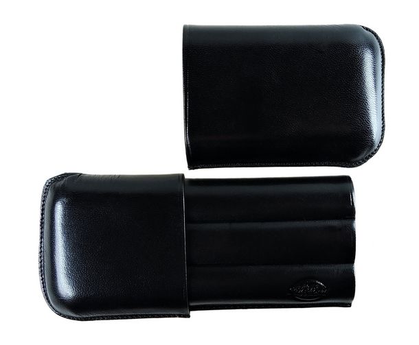 Torpedo cigar case (3 cigars) - Black - 145 b