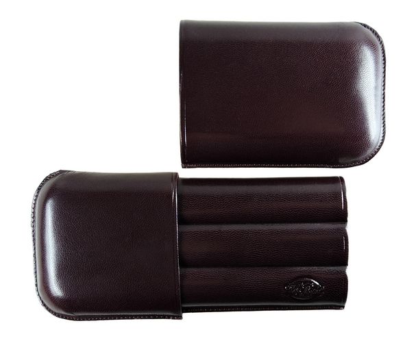 Torpedo cigar case (3 cigars) - Bordeaux - 147 b