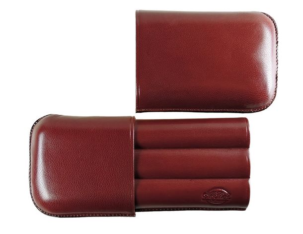 Torpedo cigar case (3 cigars) - Light Brown - 148 b