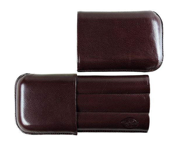 Torpedo cigar case (3 cigars) - Dark Brown - 150 b