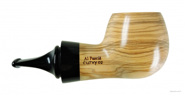 Al Pascia' Curvy Olive Wood 02 - pipe D433 b