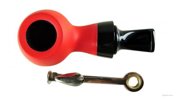 Al Pascia' Curvy Red Matte 02 - pipe D449 d