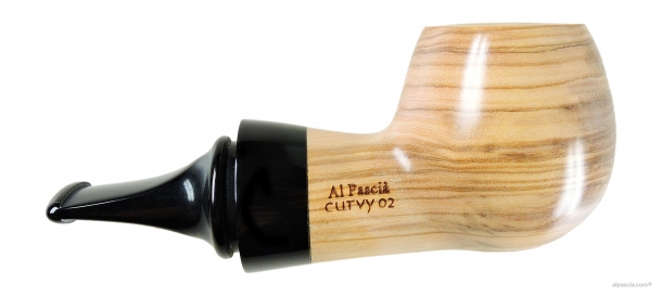 Pipa Al Pascia' Curvy Olive Wood 02 - D459 b