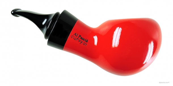 Al Pascia' Curvy Red Polished 01 pipe D462 b