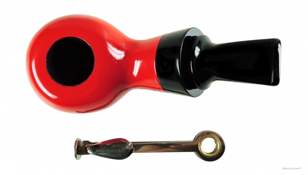 Al Pascia' Curvy Red Polished 01 pipe D462 d