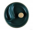 Posacenere con battipipa e poggiapipa Verde Opaco - Ceramica