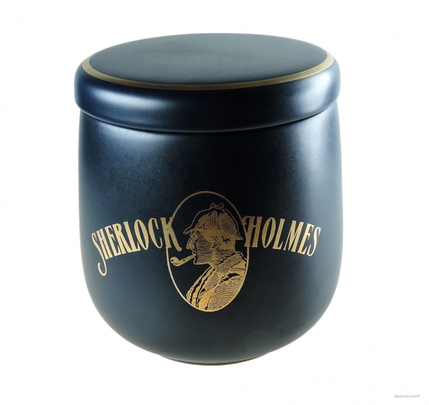 Tobacco Jar Sherlock Holmes  Blue Matt DSH5BLO - Ceramic - 003 a