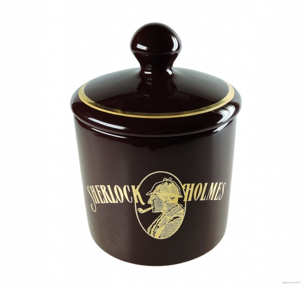Tobacco Jar Sherlock Holmes  Brown DSH1M - Ceramic - 002 a