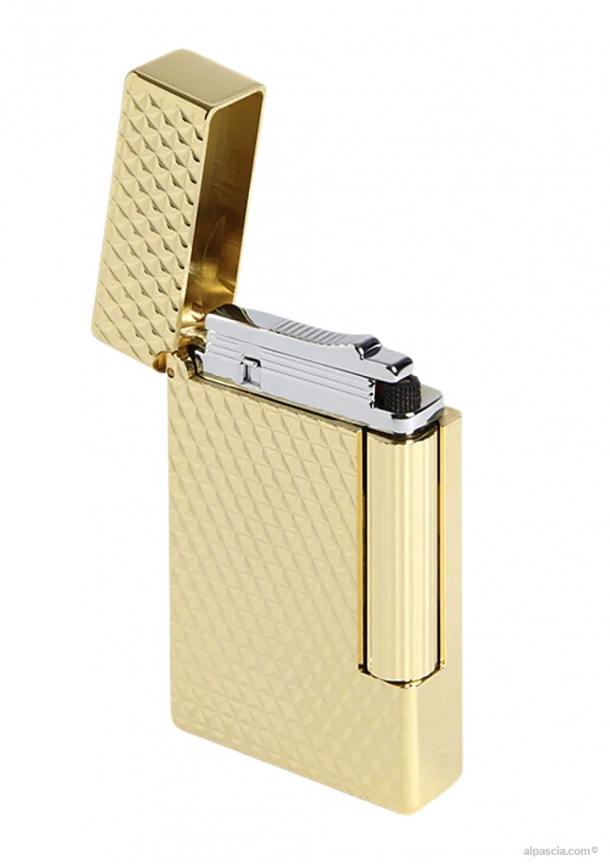 S.T. Dupont Initial Golden Diamond Head Lighter 020821 - Lighter d