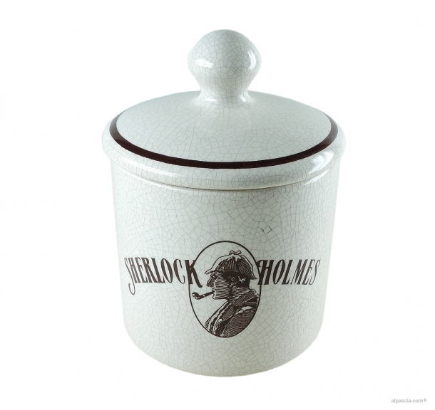 Tobacco Jar Sherlock Holmes  Craquelé DSH1CRAQUELE - Ceramic a