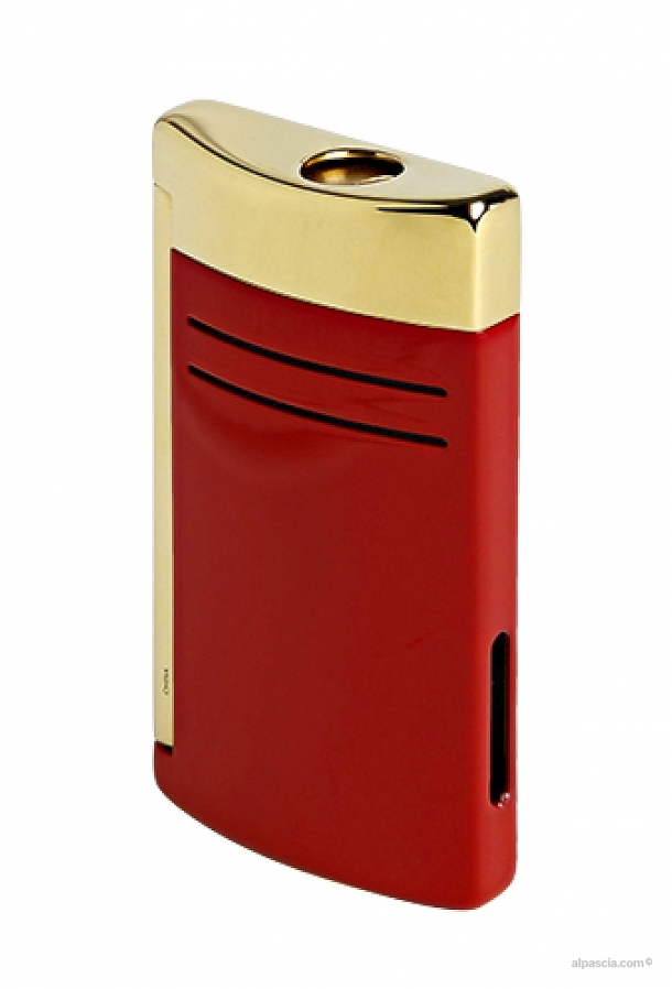 S.T. Dupont MAXIJET LIGHTER BURGUNDY/GOLDEN 020174 d