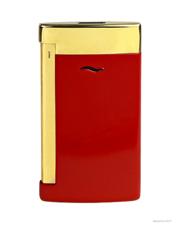 S.T. Dupont Slim 7 Lighter burgundy/golden 027774 - Lighter b