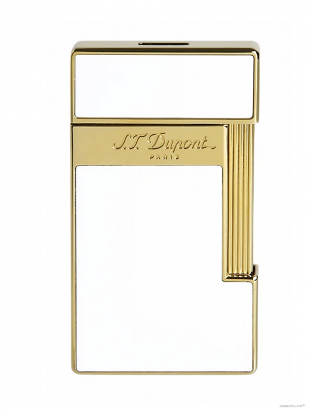 S.T. Dupont Slimmy lighter White Lacquer 028004