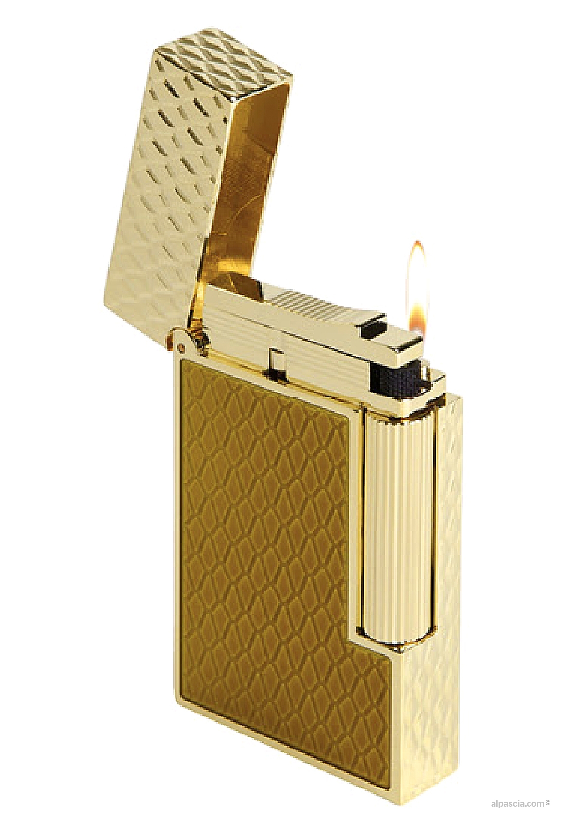 S.T. Dupont Lighter Line 2 Shiny Honey lacquer/gold C16630
