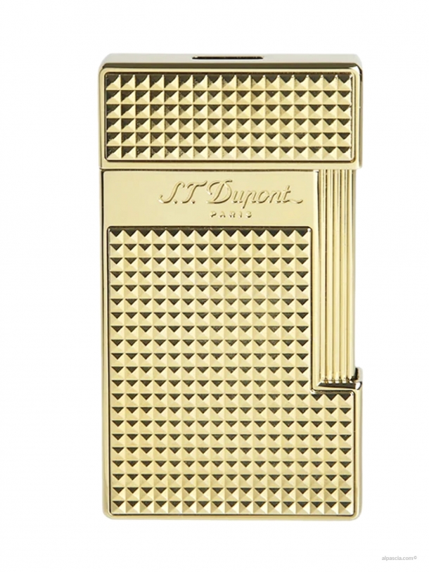 S.T. Dupont Slimmy lighter golden diamond head 028009 - Lighter a