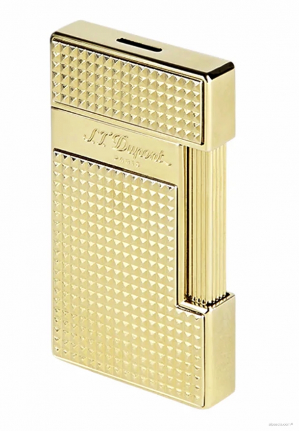 S.T. Dupont Slimmy lighter golden diamond head 028009 - Lighter c