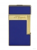 S.T. Dupont Slimmy accendino laccato blu e dorato  028005