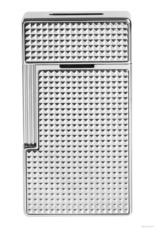 S.T. Dupont Biggy Chrome Diamond Head Lighter 025010 b