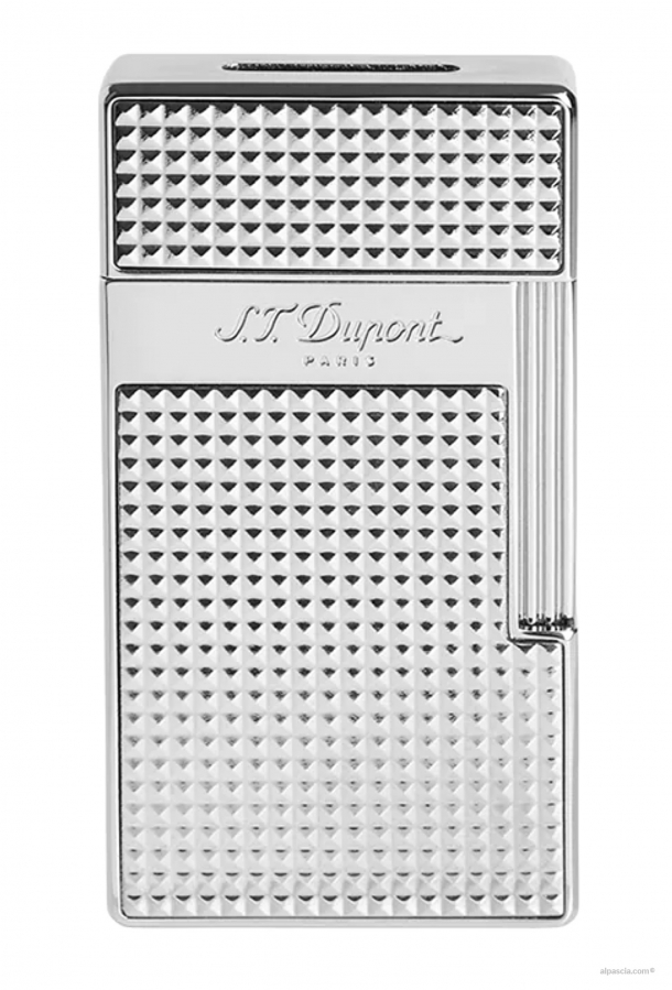 S.T. Dupont Biggy Chrome Diamond Head Lighter 025010 c