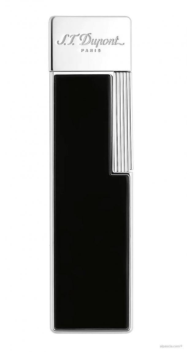 S.T. Dupont Twiggy Chrome Shiny Black Lacquer 030001 - Lighter b