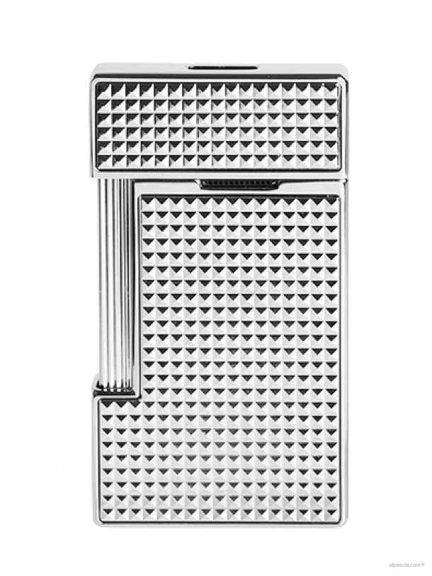 S.T. Dupont Slimmy accendino punta di diamante cromato  028010 b