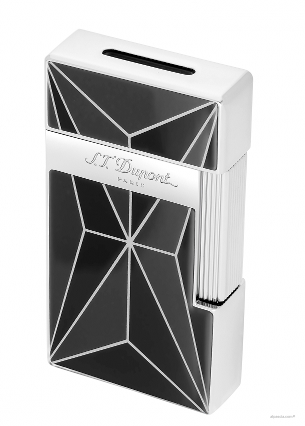 S.T. Dupont Biggy BLACK/CHROME FIRE X LIGHTER 025070 a