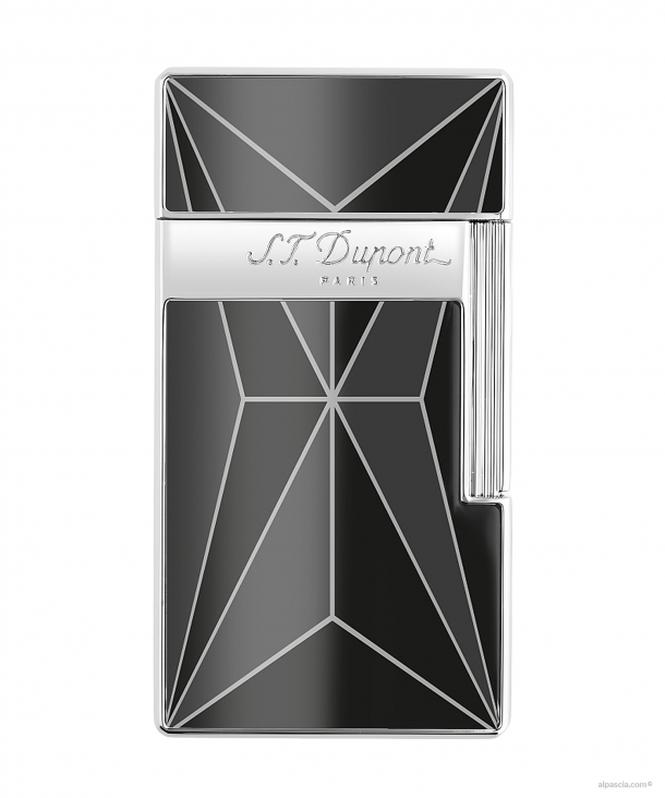 S.T. Dupont Biggy BLACK/CHROME FIRE X LIGHTER 025070 b