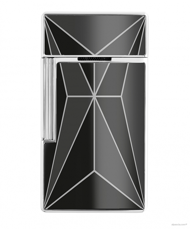 S.T. Dupont Biggy BLACK/CHROME FIRE X LIGHTER 025070 c