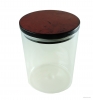 Glass tobacco jar with vavona briar cap