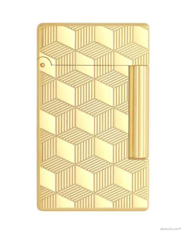 S.T. Dupont Initial Cube Gold 020841 - Lighter b