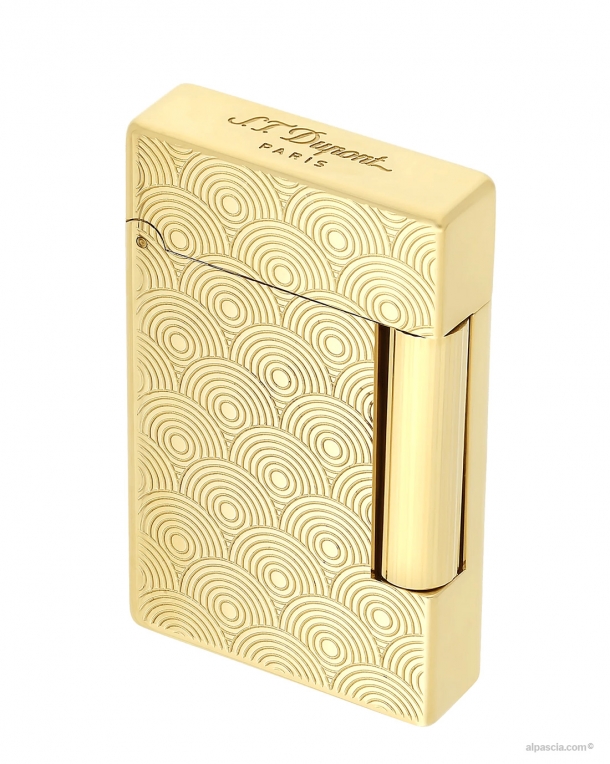 S.T. Dupont Initial Cinetique Gold Lighter 020845 - Lighter a