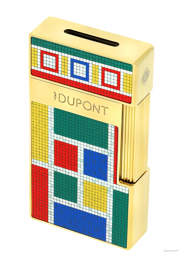 S.T. Dupont Biggy Casablanca Multicolor lacquered lighter 025022 a