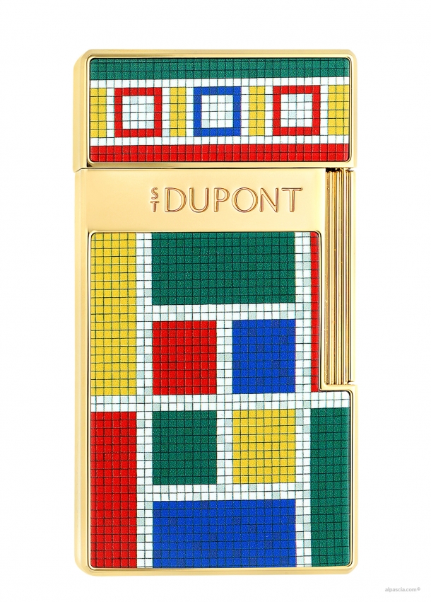 S.T. Dupont Biggy Casablanca accendino laccato multicolore 025022 b