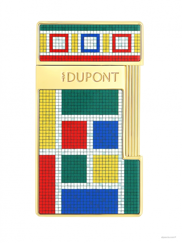 S.T. Dupont Slimmy Casablanca multicolore accendino laccato  028132