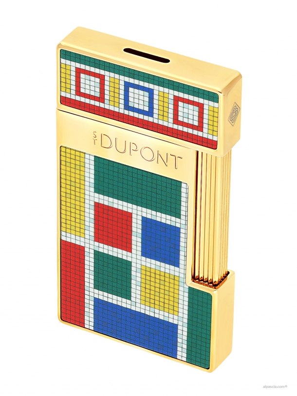 S.T. Dupont Slimmy Casablanca multicolore lacquered lighter  028132 - Lighter c