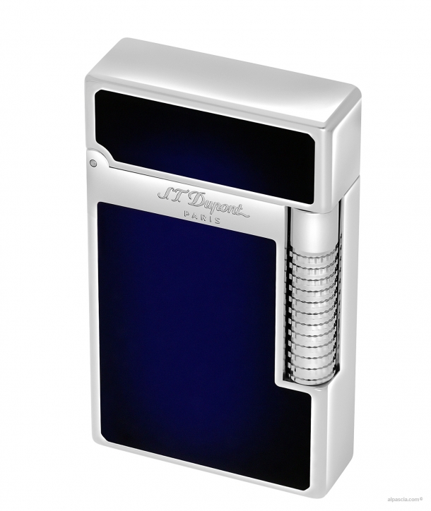 S.T. Dupont Le Grand Blue Chinese Lacquer and Palladium C23013 Lighter a