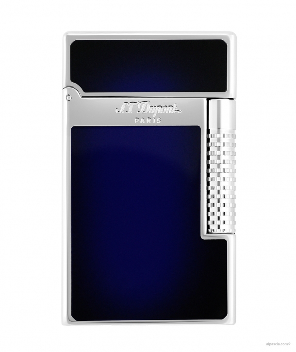 S.T. Dupont Le Grand Blue Chinese Lacquer and Palladium C23013 Lighter b