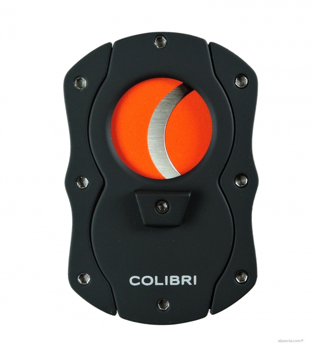 COLIBRI CIGAR CUTTER CUT BLACK/ORANGE a