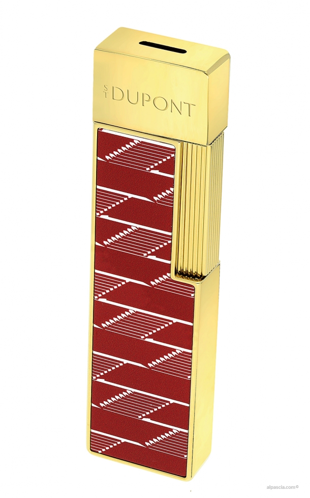 S.T. Dupont Twiggy Monogram 1872 lacquered lighter  Burgundy 030078 - Lighter a