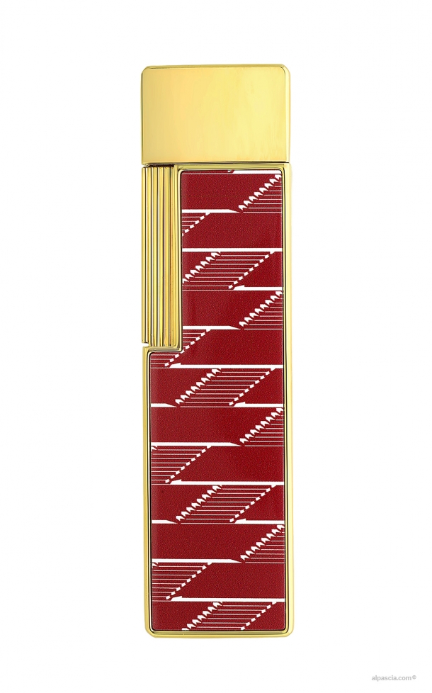 S.T. Dupont Twiggy Monogram 1872 lacquered lighter  Burgundy 030078 - Lighter c