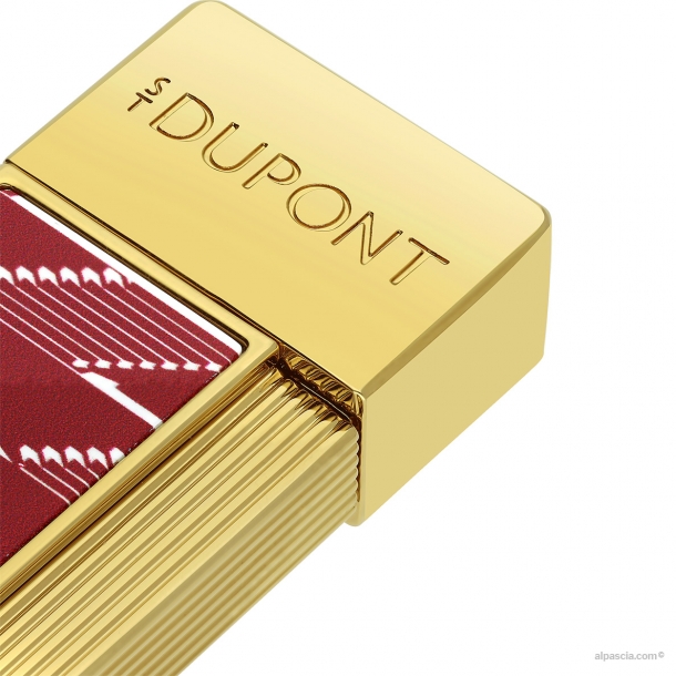 S.T. Dupont Twiggy Monogram 1872 lacquered lighter  Burgundy 030078 - Lighter d