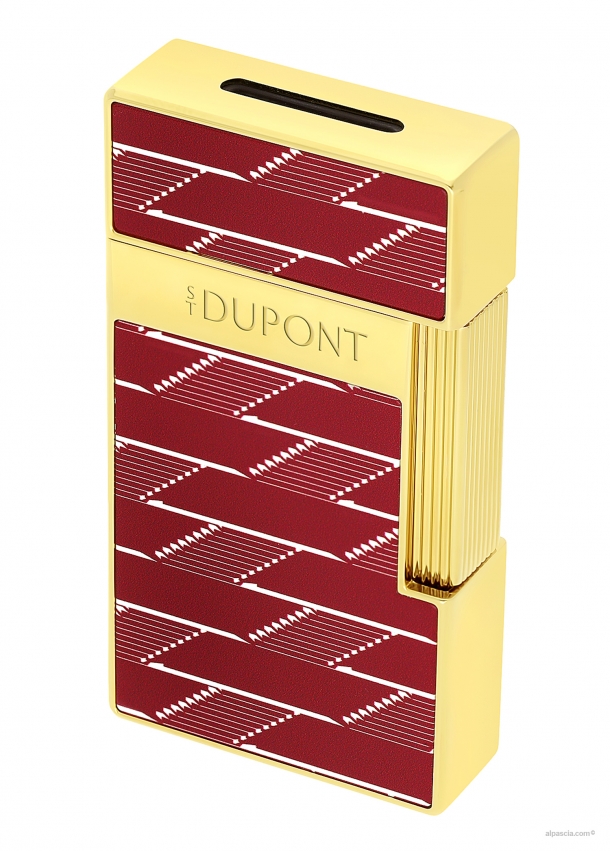 S.T. Dupont Biggy Monogram 1872 lacquered Burgundy lighter 025078B a